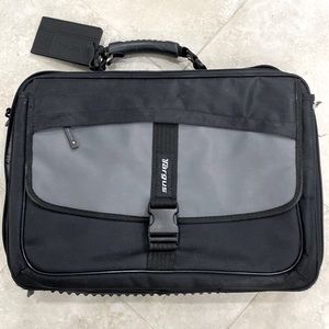 Targum brand laptop bag, excellent quality with a million pockets and pouches